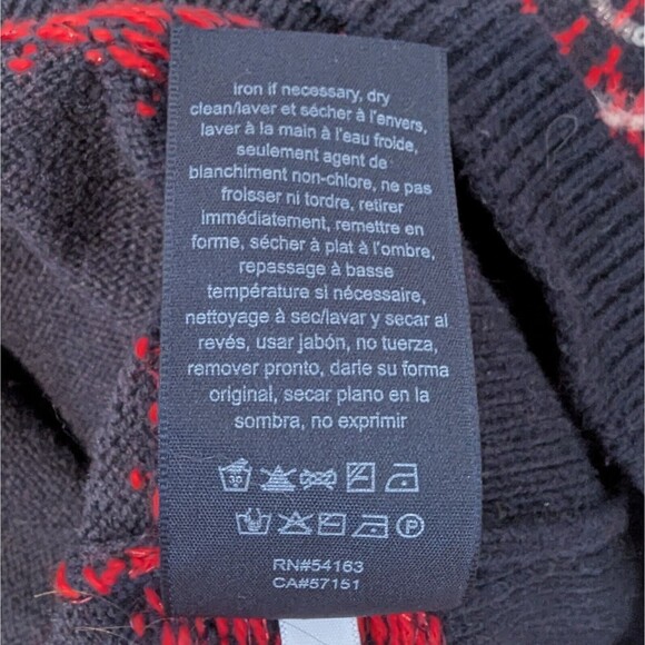 Tommy Hilfiger Sweater Womens Small Fair Isle Wool Blend Sequin Nordic Ski Lodge - Picture 5 of 8